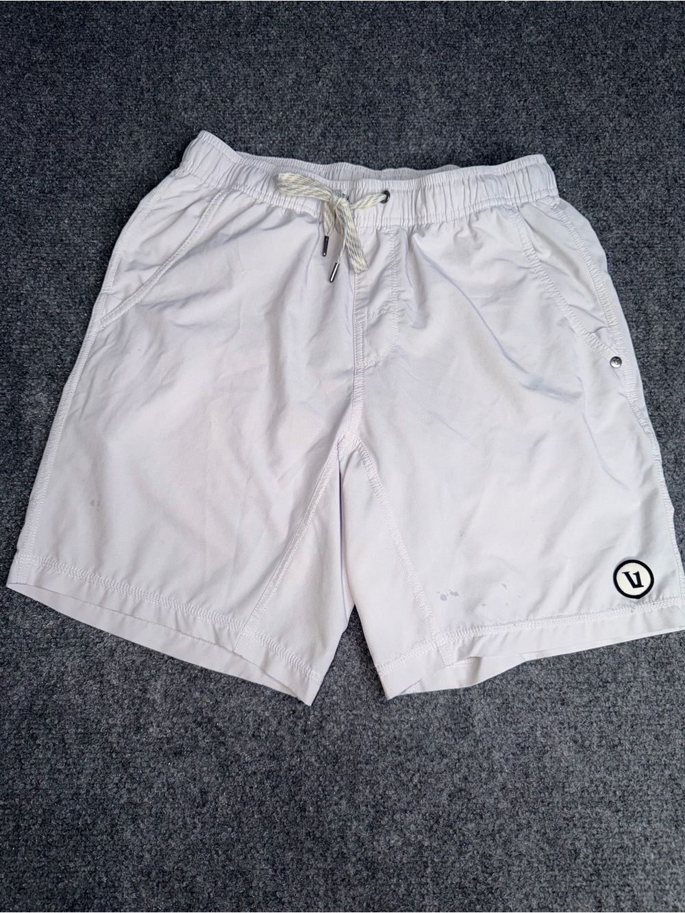 Vuori White Athletic Shorts